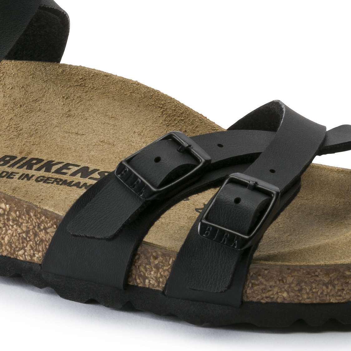 Birkenstock Blanca Birko-Flor Multi Strap Sandals Black | 8xUEh5Ey8oq