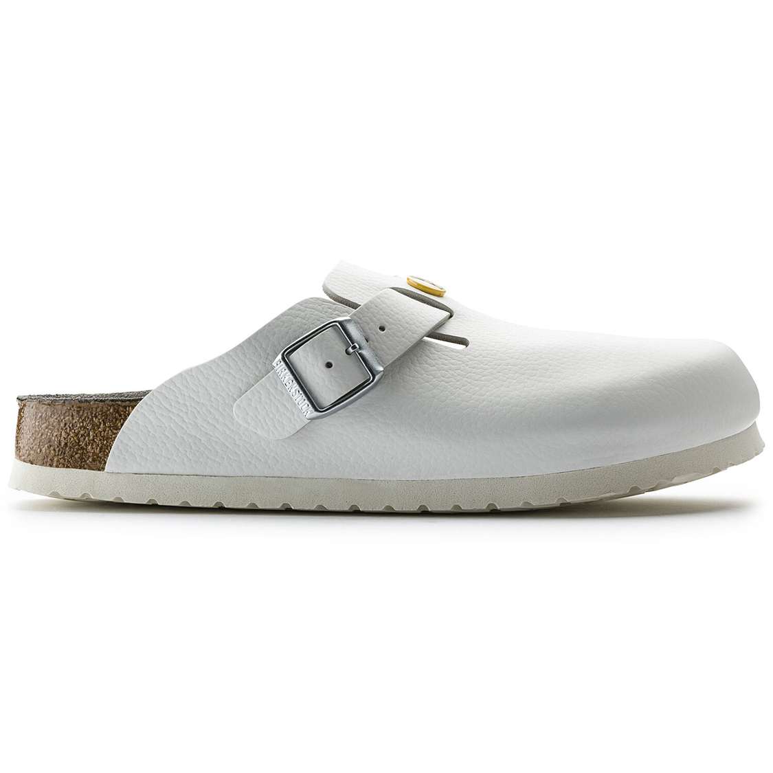 Birkenstock Boston ESD Leather Clogs White | f7M3sVc8FqK