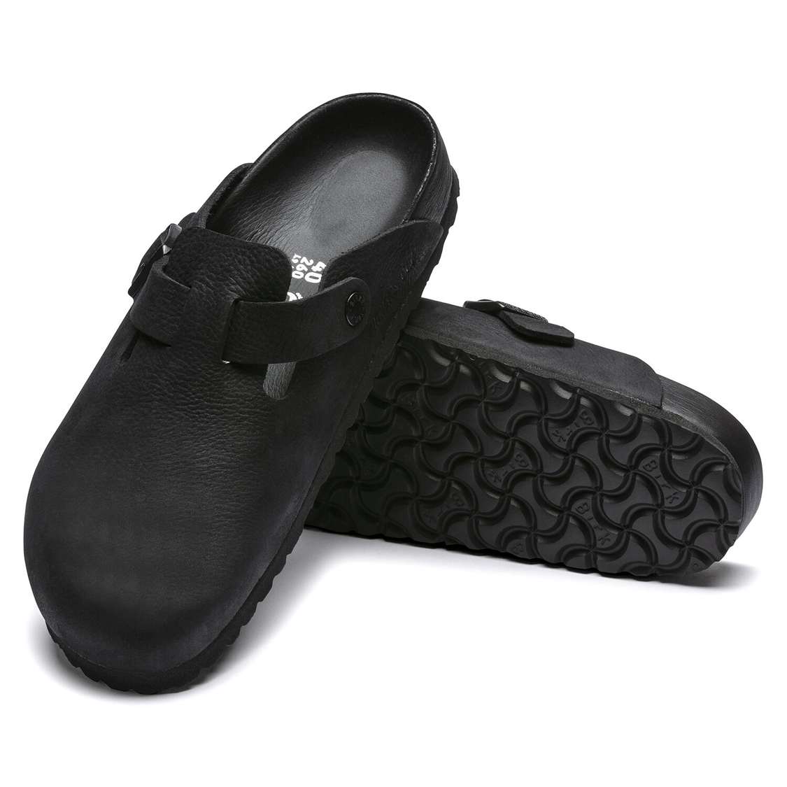 Birkenstock Boston Leather Clogs Black | BkQYrF6cKXz