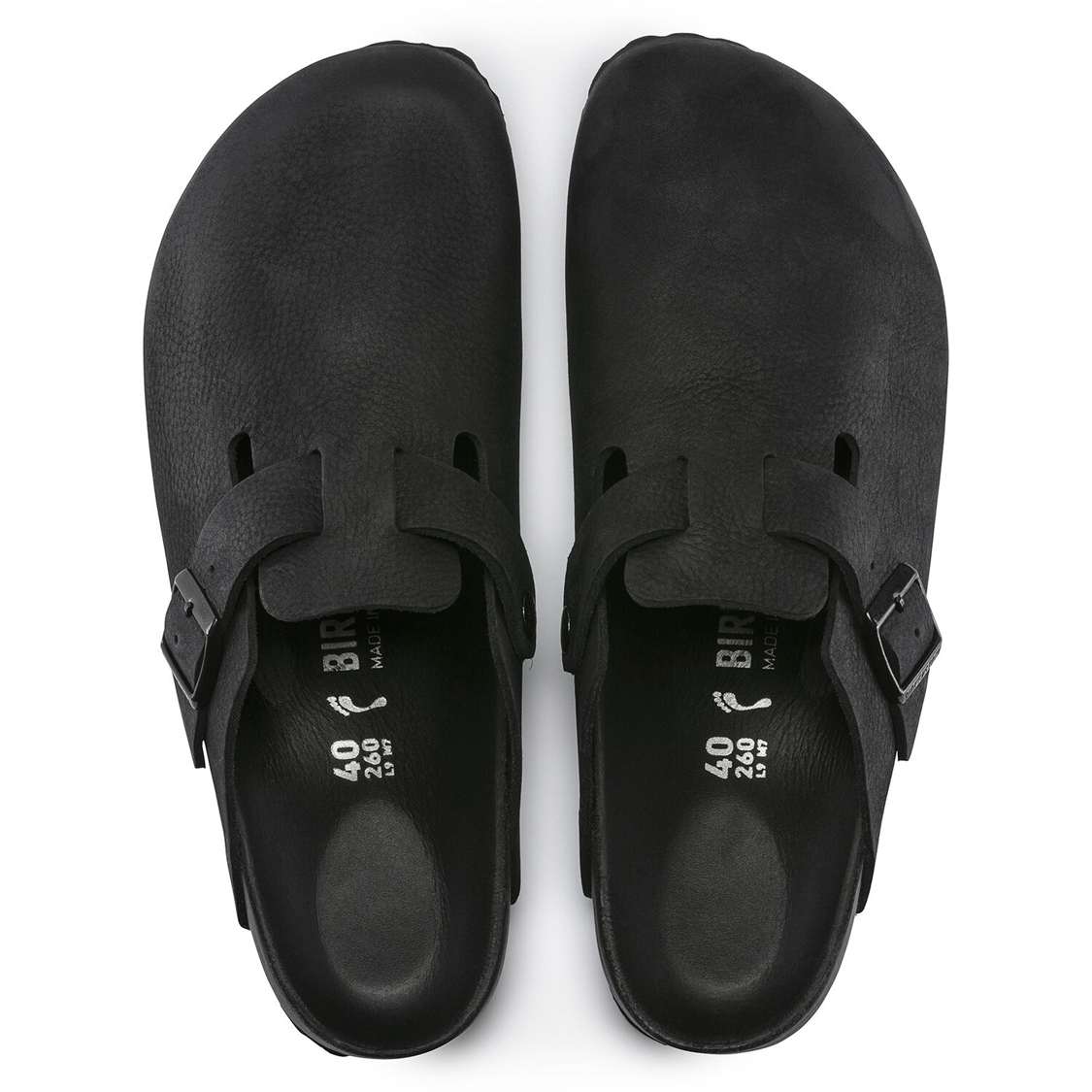 Birkenstock Boston Leather Clogs Black | BkQYrF6cKXz