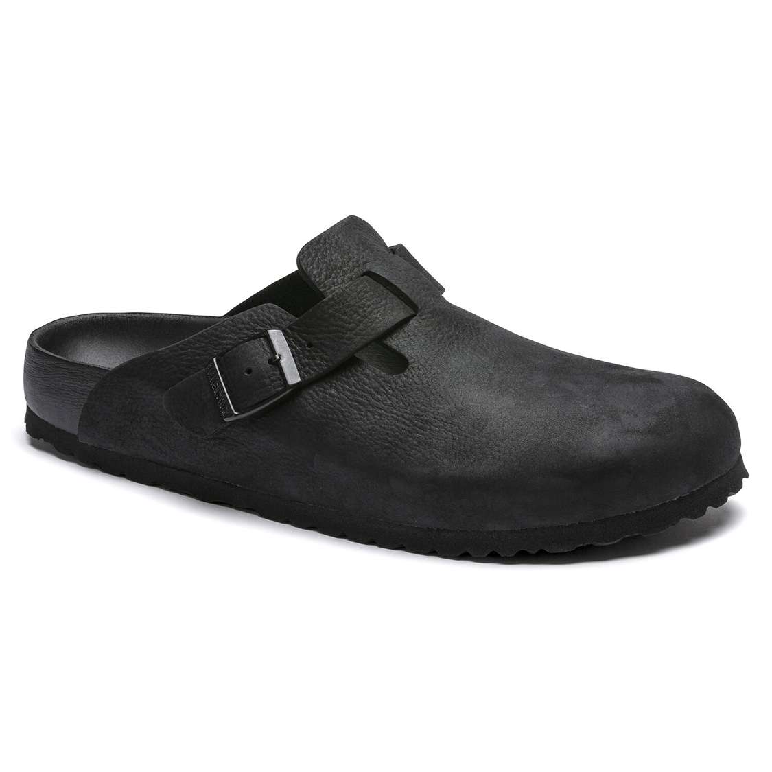 Birkenstock Boston Leather Clogs Black | BkQYrF6cKXz