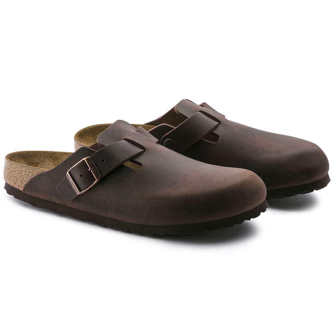 Birkenstock Boston Oiled Leather Clogs Brown | 8ISvIzTcxFB