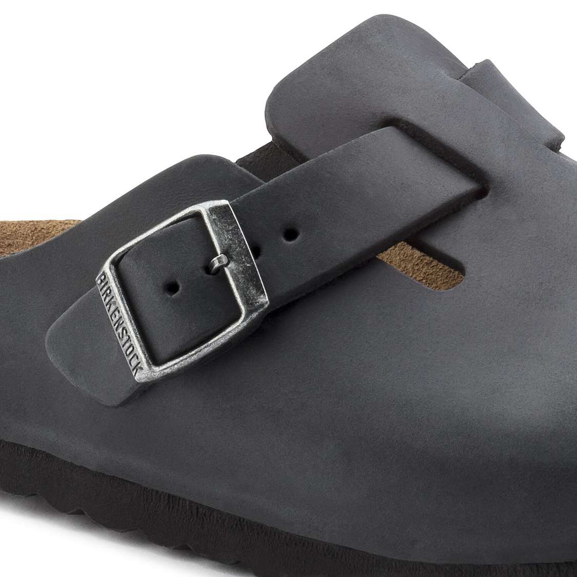 Birkenstock Boston Oiled Leather Clogs Black | UUtBjKSxtif