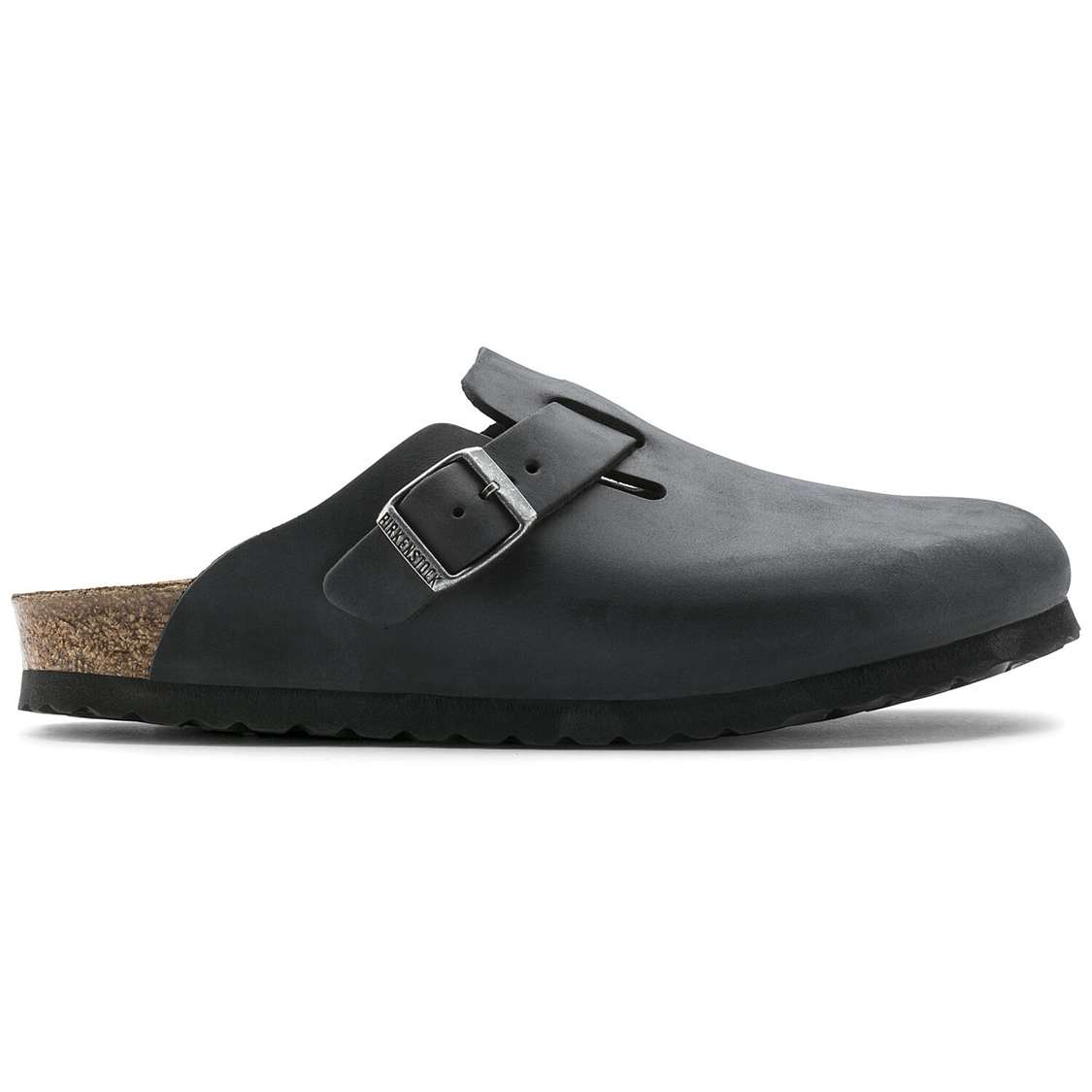 Birkenstock Boston Oiled Leather Clogs Black | hcmGqAQSbEB