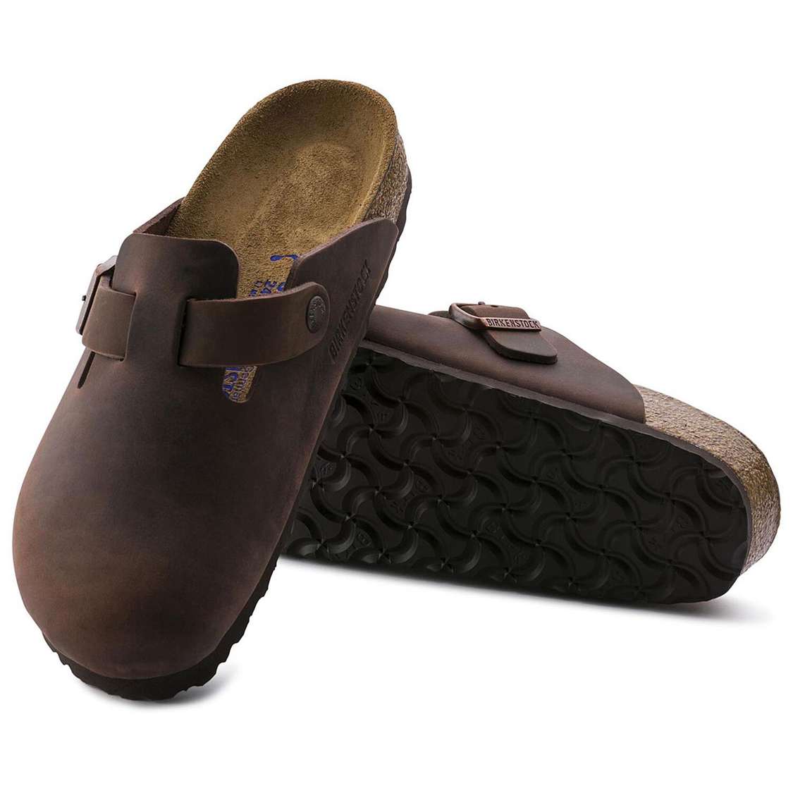 Birkenstock Boston Soft Footbed Oiled Leather Clogs Brown | 31zwNe4PX2J