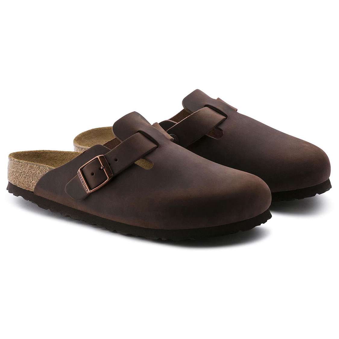 Birkenstock Boston Soft Footbed Oiled Leather Clogs Brown | 31zwNe4PX2J