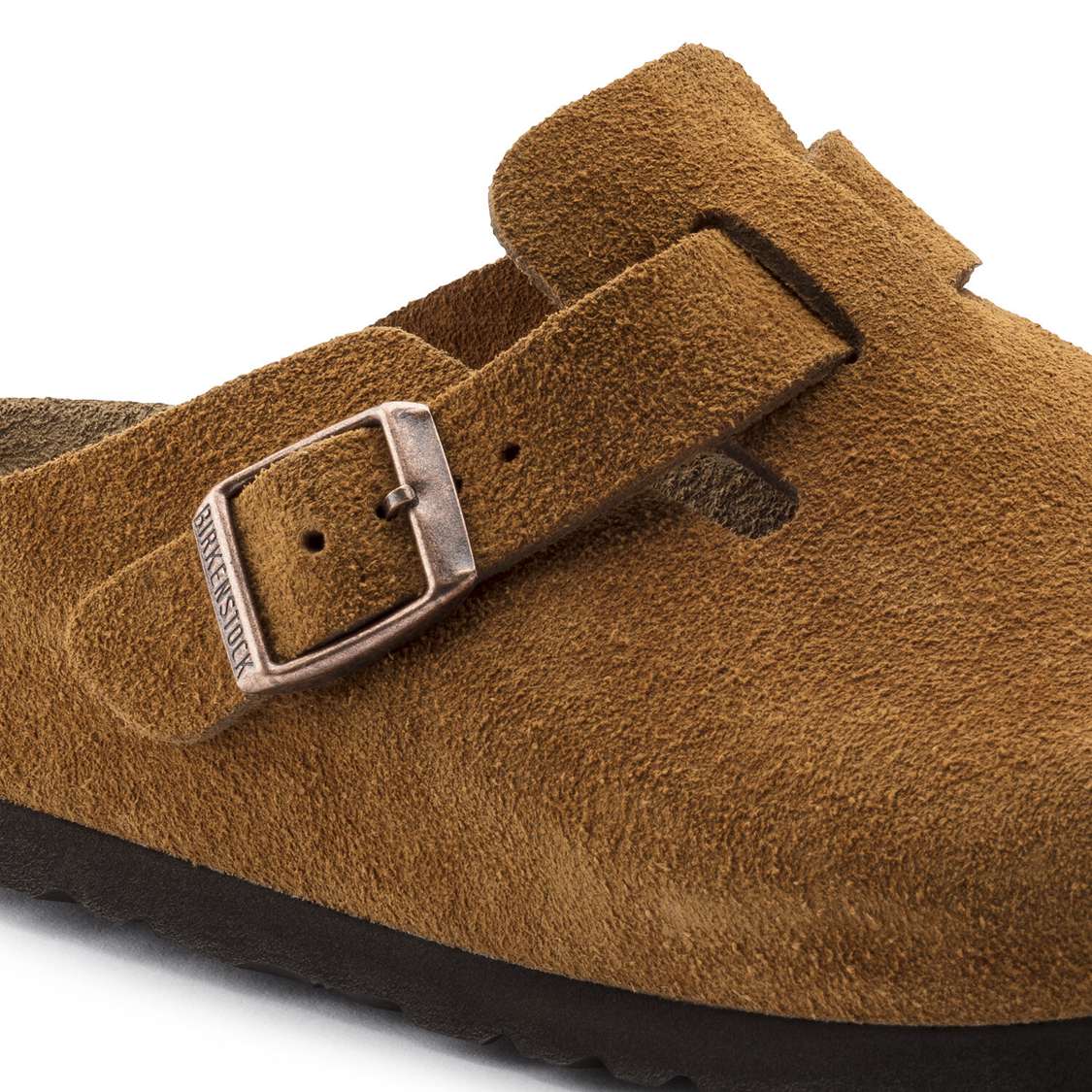 Birkenstock Boston Soft Footbed Suede Leather Clogs Yellow | NWNorYTyOd9