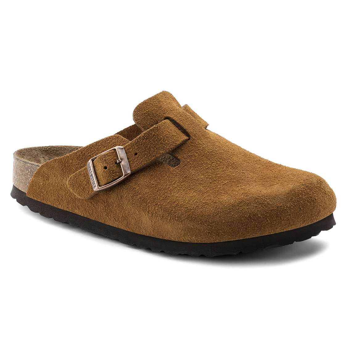 Birkenstock Boston Soft Footbed Suede Leather Clogs Yellow | NWNorYTyOd9