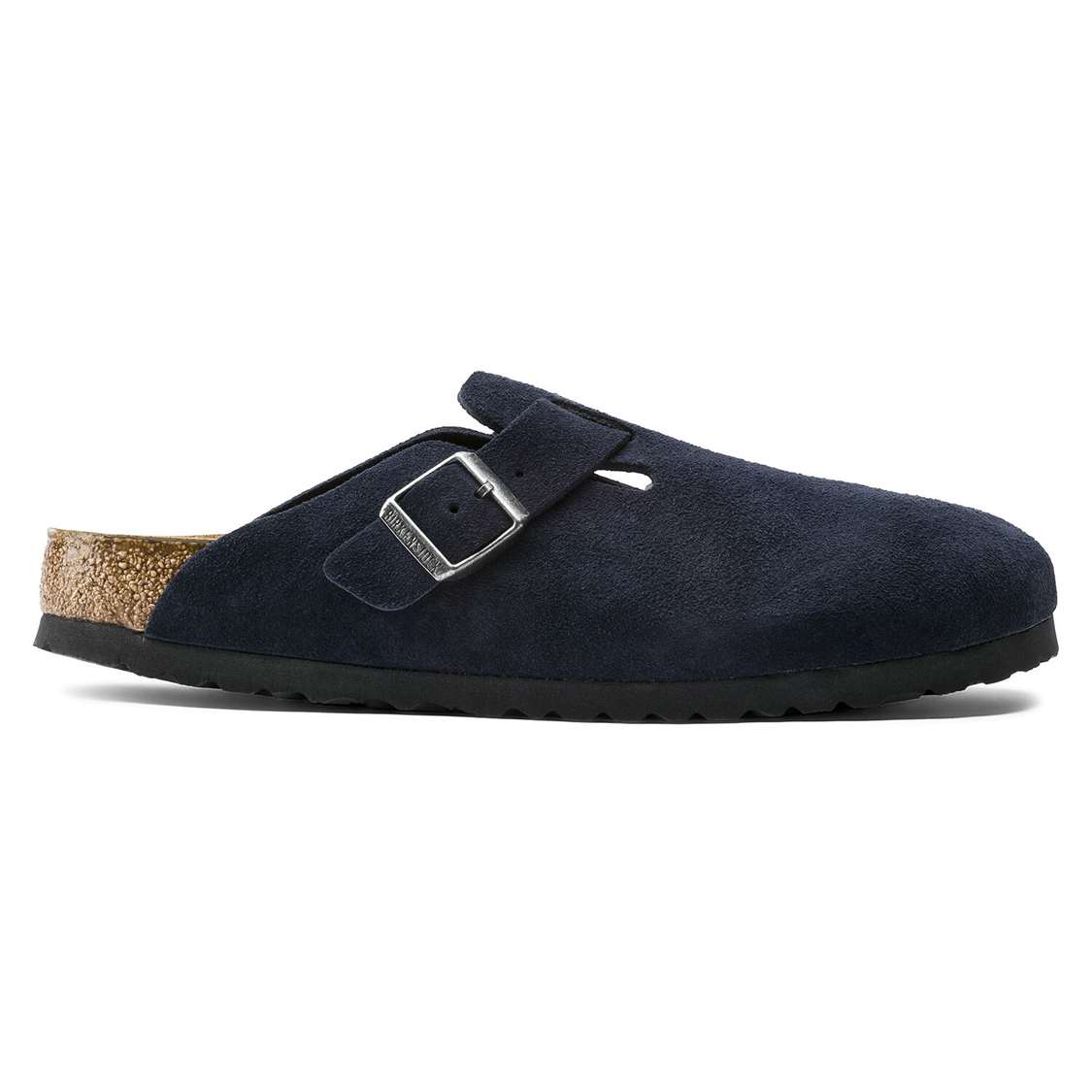 Birkenstock Boston Soft Footbed Suede Leather Clogs Blue | XDol3lH7JLx