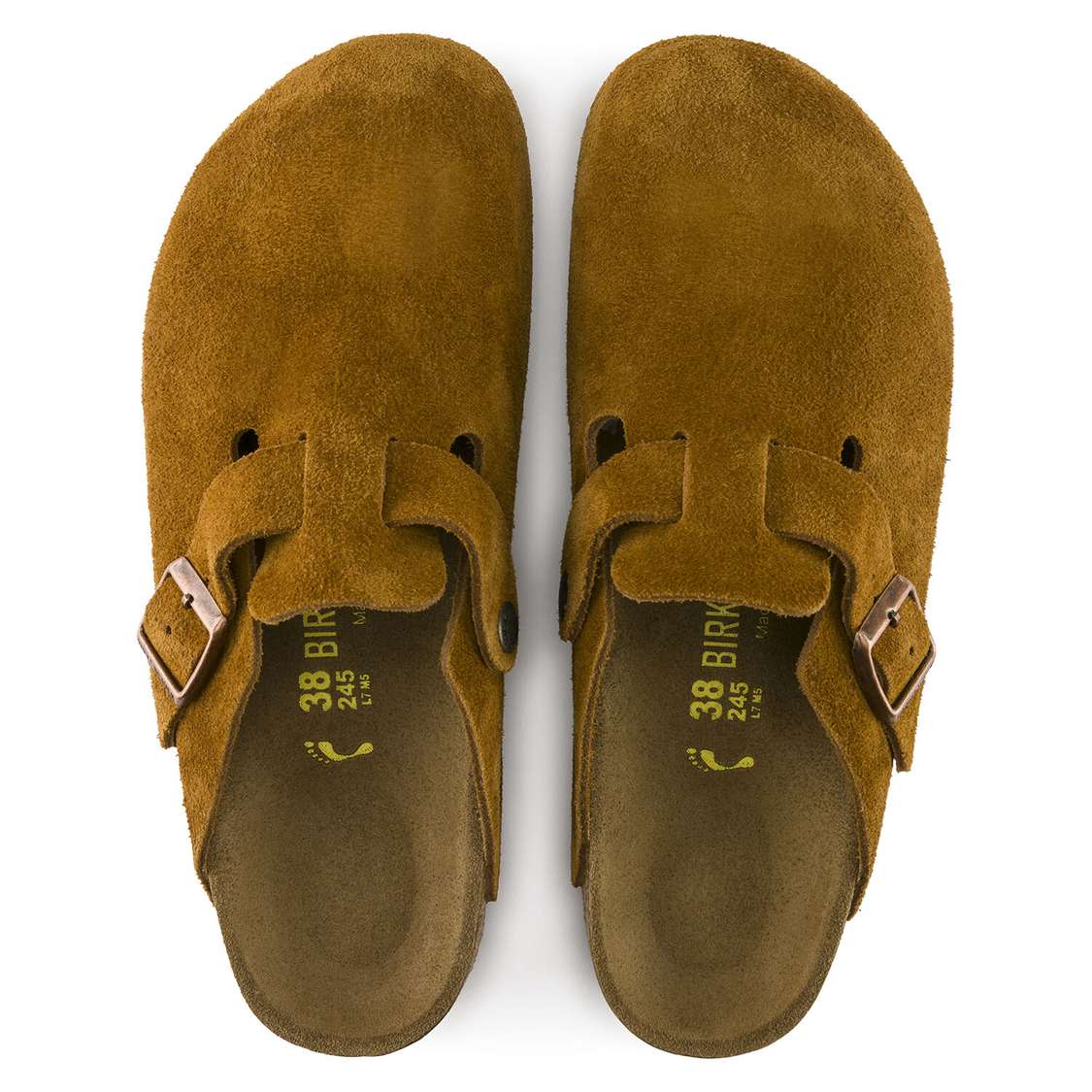 Birkenstock Boston Suede Leather Clogs Brown | dz32rfJ1JJl