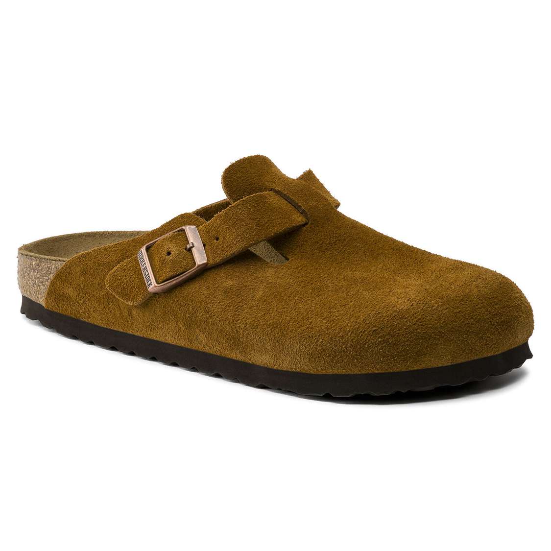 Birkenstock Boston Suede Leather Clogs Brown | dz32rfJ1JJl