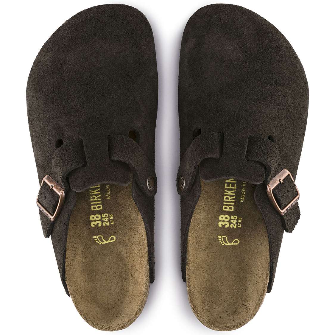 Birkenstock Boston Suede Leather Clogs Yellow | TFR6GChipFM