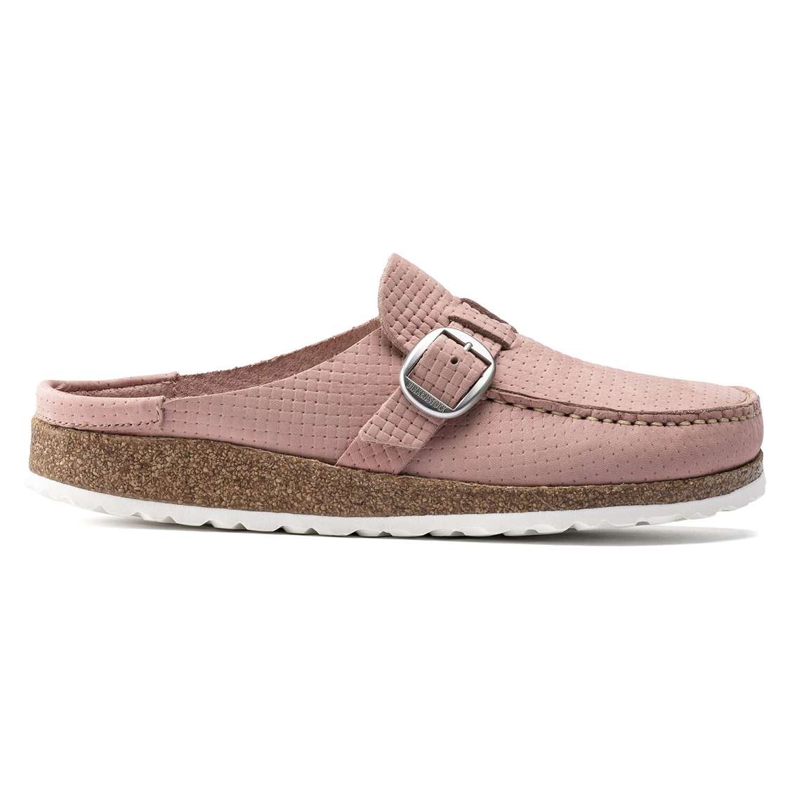 Birkenstock Buckley Nubuck Leather Clogs Pink | RKHgd7EQLki