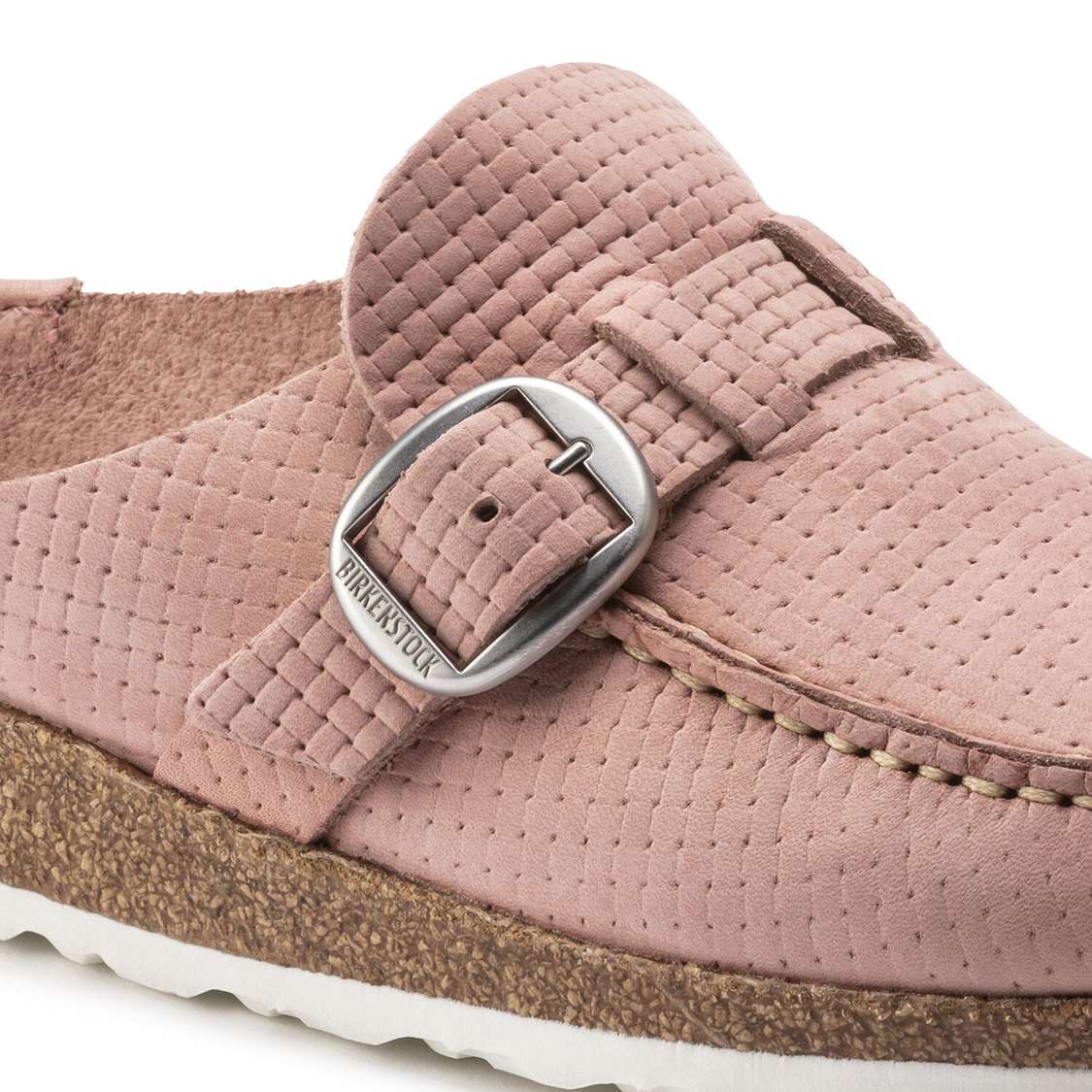 Birkenstock Buckley Nubuck Leather Clogs Pink | RKHgd7EQLki