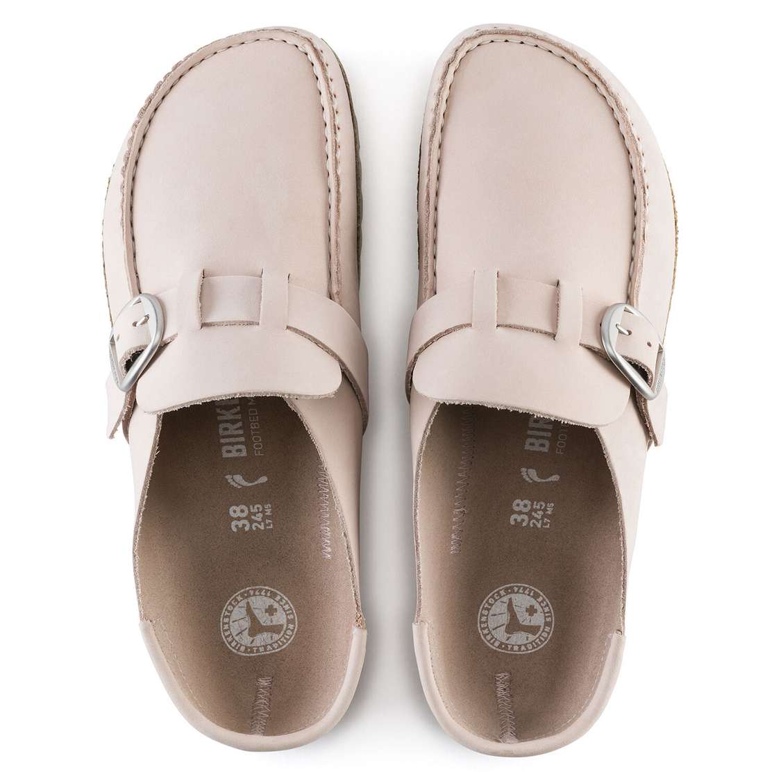 Birkenstock Buckley Nubuck Leather Clogs Rose | piRHII8AS7w