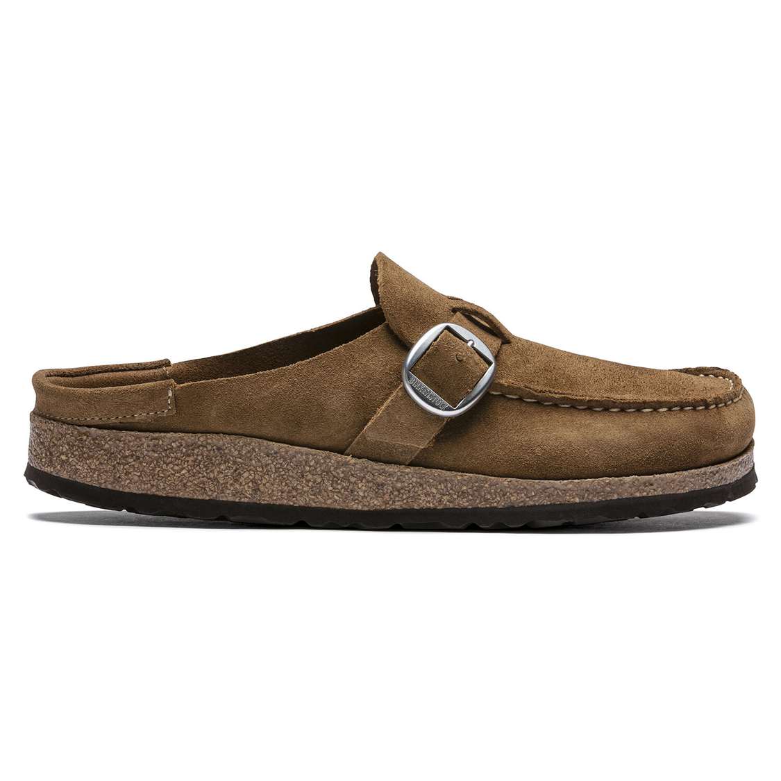 Birkenstock Buckley Suede Leather Clogs Brown | 9VyJbAWzYHG