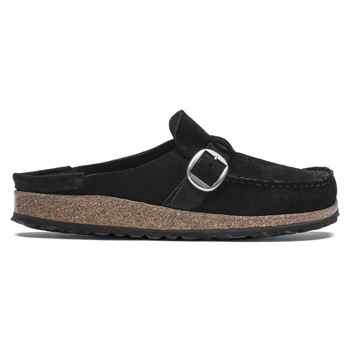 Birkenstock Buckley Suede Leather Clogs Black | VsFlCGCaI2j