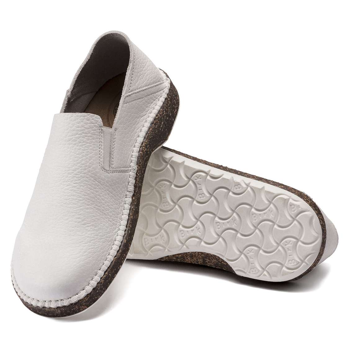 Birkenstock Callan Leather Low Shoes White | LaNZK5k87mp