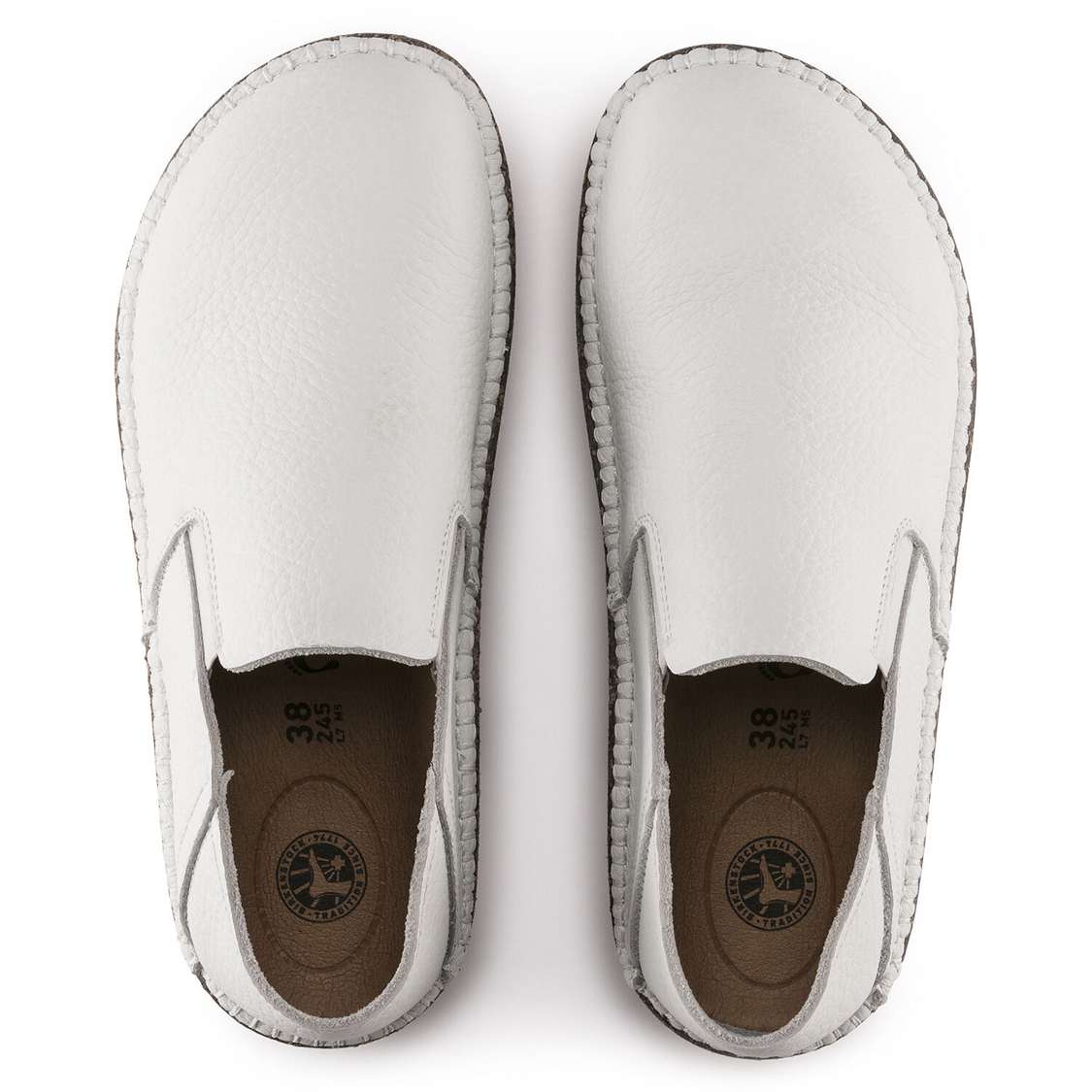 Birkenstock Callan Leather Low Shoes White | LaNZK5k87mp