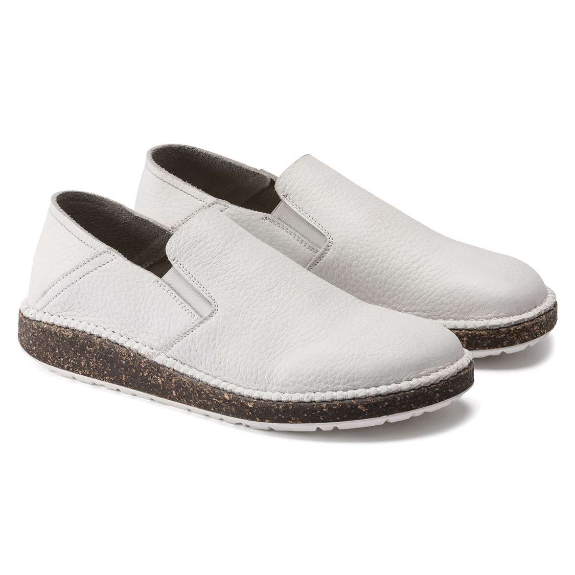 Birkenstock Callan Leather Low Shoes White | LaNZK5k87mp