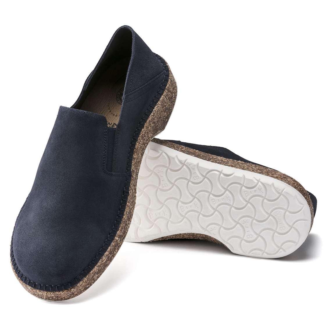 Birkenstock Callan Suede Leather Low Shoes Navy | EqUBkT8GsoU