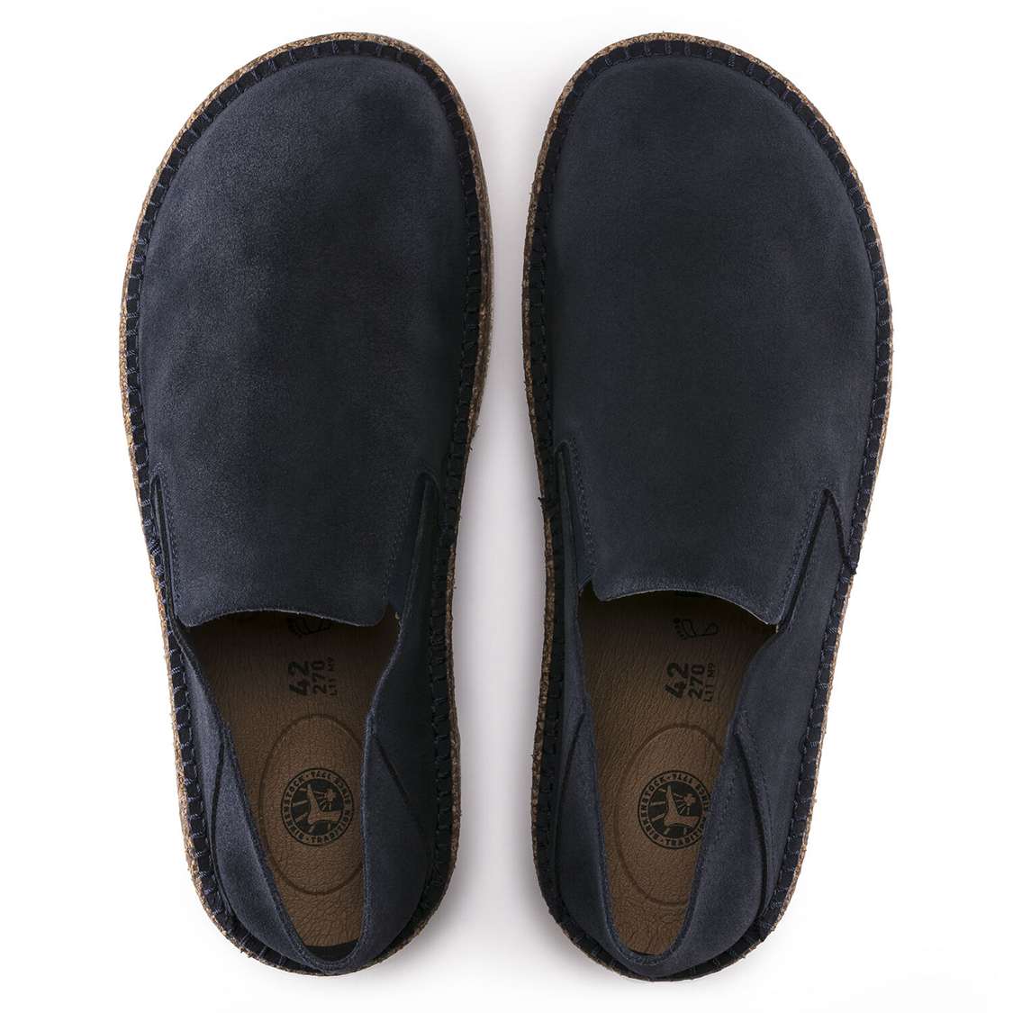 Birkenstock Callan Suede Leather Low Shoes Navy | EqUBkT8GsoU