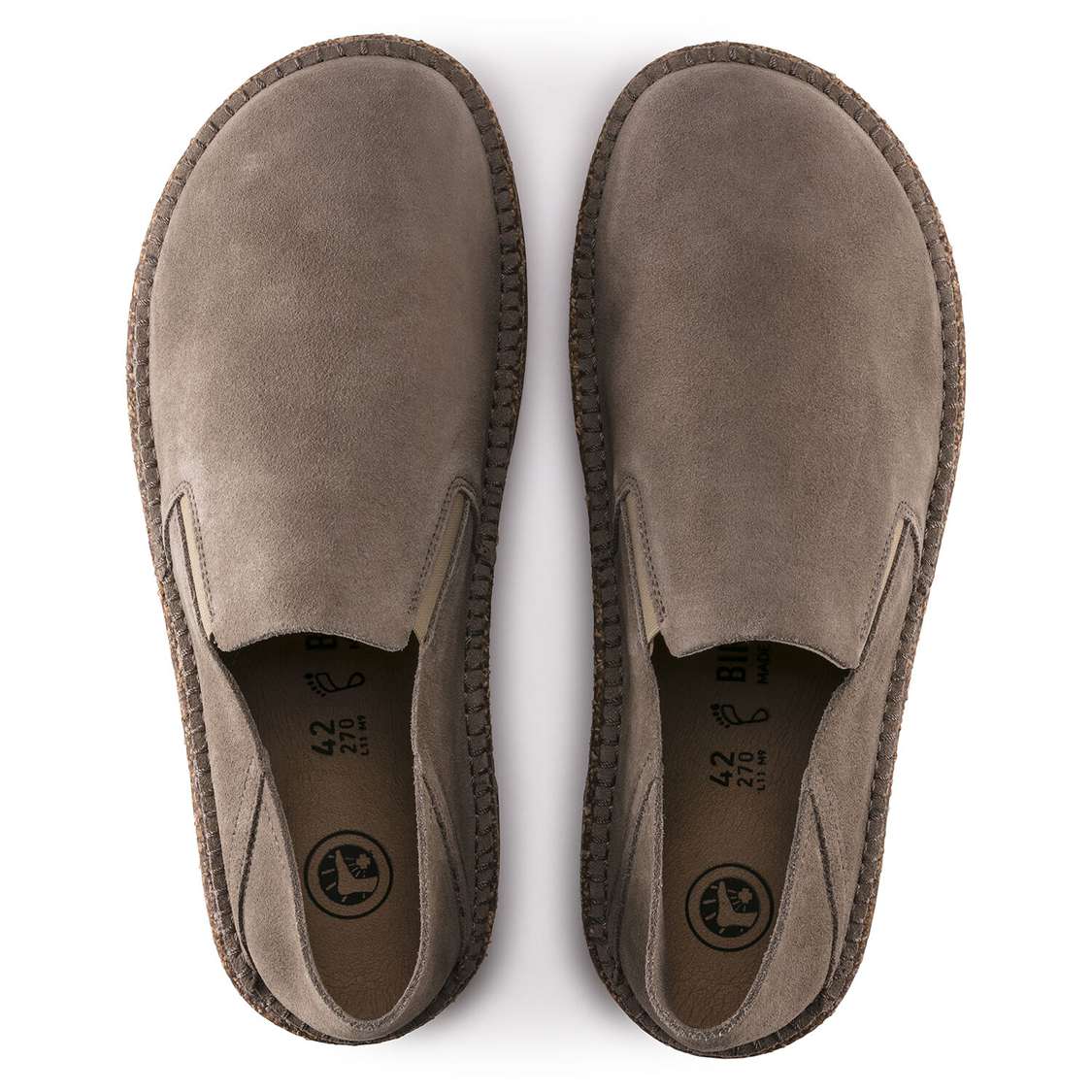 Birkenstock Callan Suede Leather Low Shoes Grey | jl7Tk4MjZCf