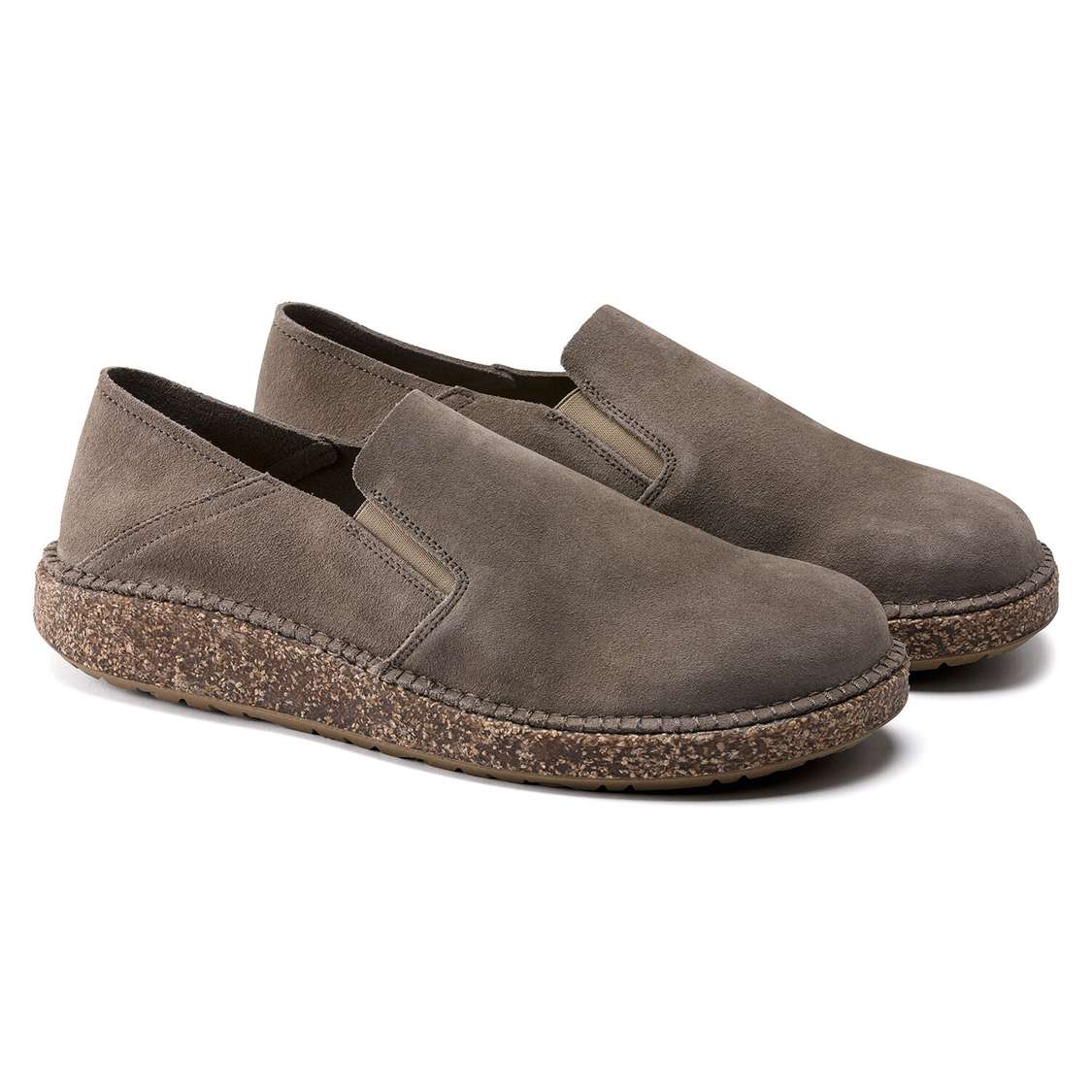 Birkenstock Callan Suede Leather Low Shoes Grey | jl7Tk4MjZCf