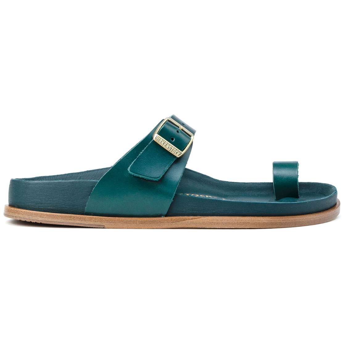 Birkenstock Ciney Leather One Strap Sandals Blue | BGZyiU25fcs