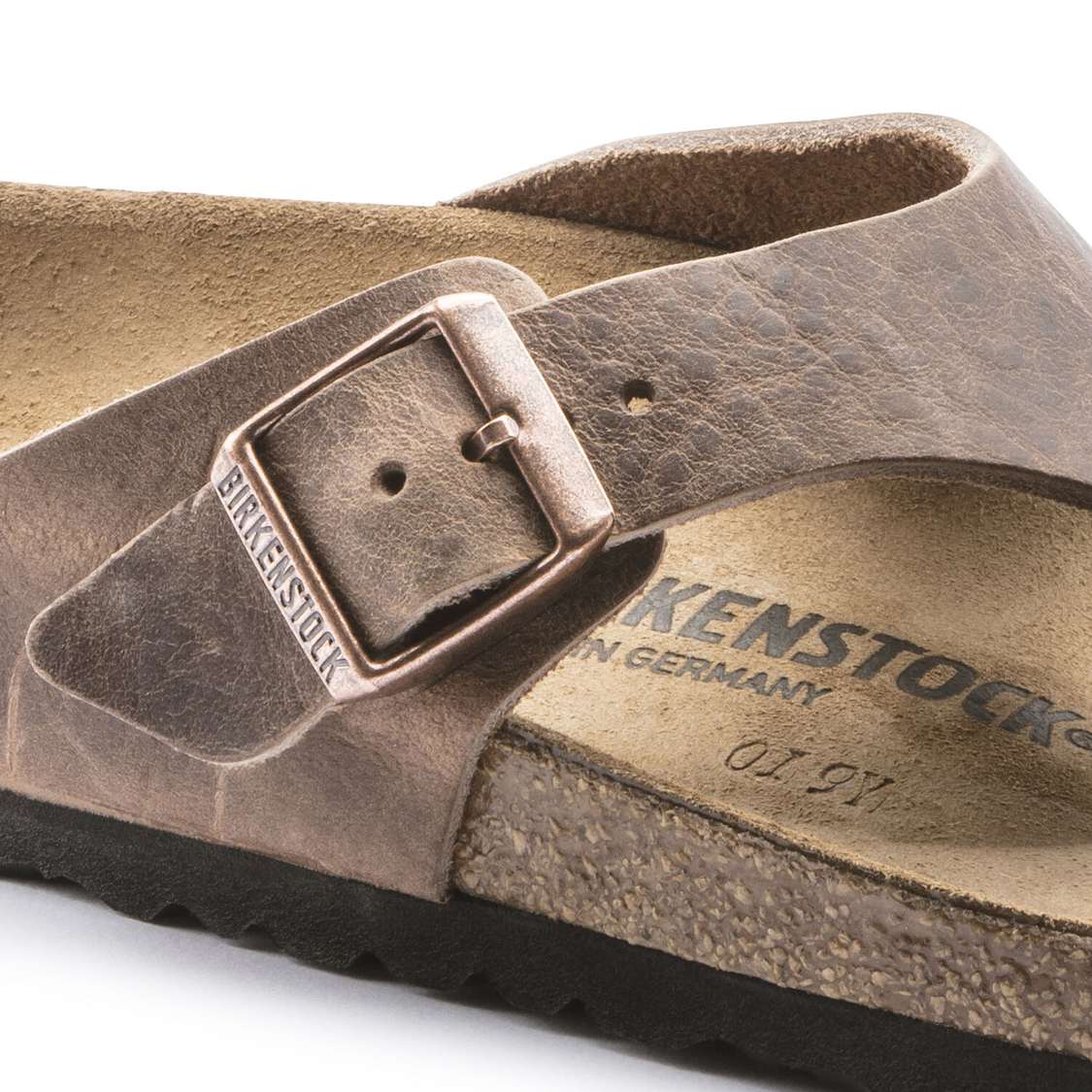 Birkenstock Como Nubuck Leather One Strap Sandals Yellow | Cnqgw8POjrC