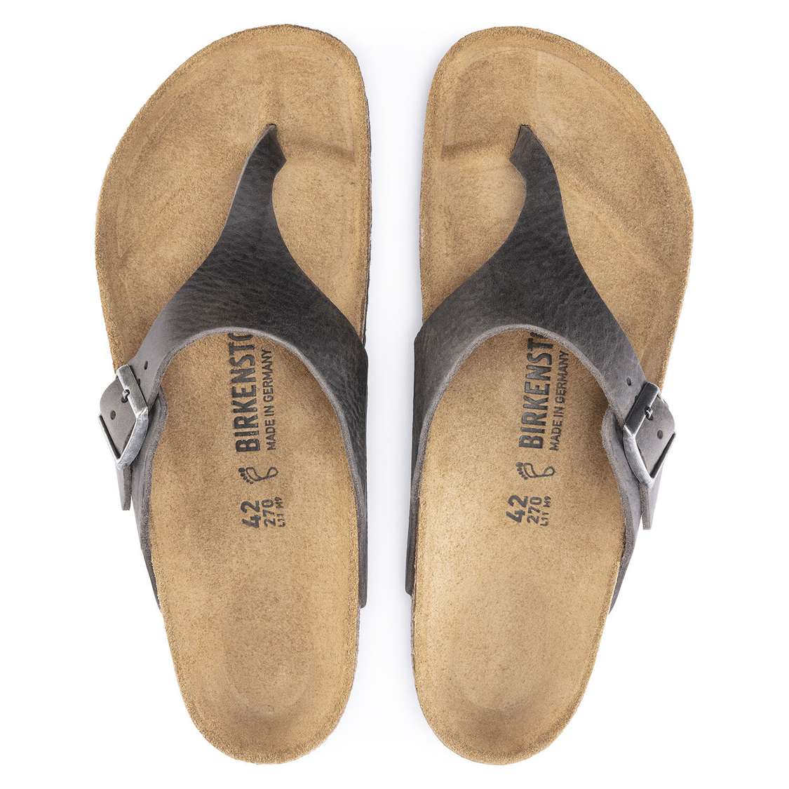 Birkenstock Como Nubuck Leather Thong Black | GlVex2xJj2r