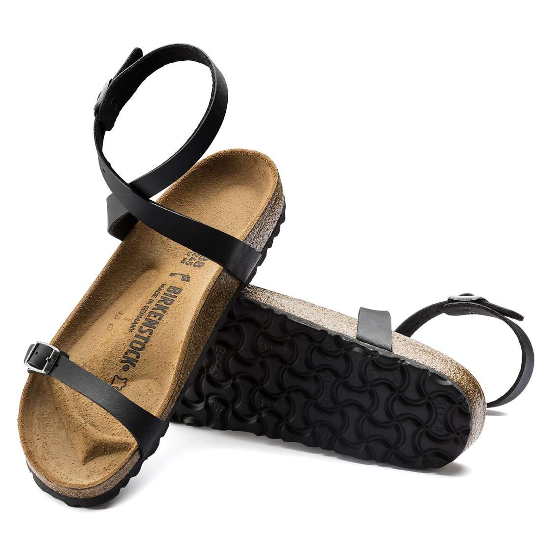 Birkenstock Daloa Birko-Flor Back Strap Sandals Black | bukEur6bRXX