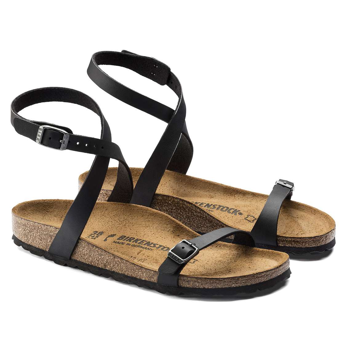 Birkenstock Daloa Birko-Flor Back Strap Sandals Black | bukEur6bRXX