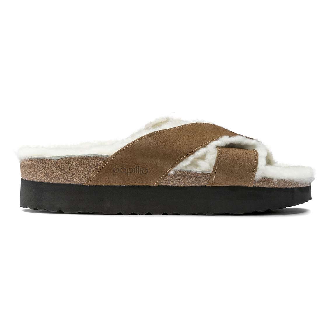 Birkenstock Daytona Suede Leather Two Strap Sandals Brown | SoT2u1G4XQf