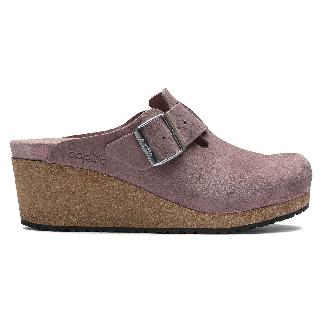 Birkenstock Fanny Suede Leather Clogs Lavender | FrwusW2ms17