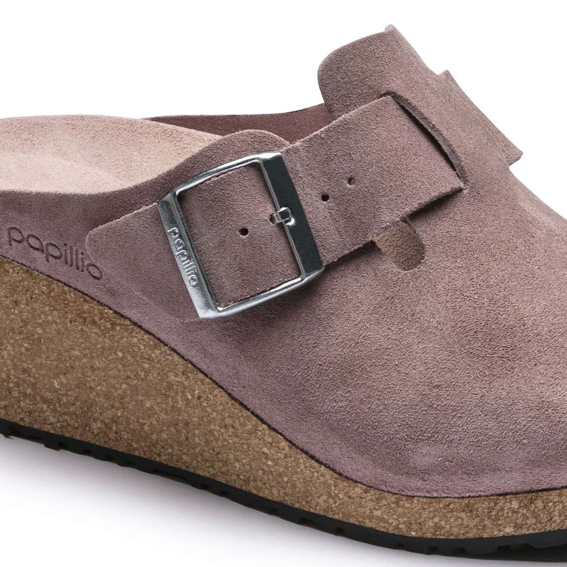 Birkenstock Fanny Suede Leather Clogs Lavender | FrwusW2ms17