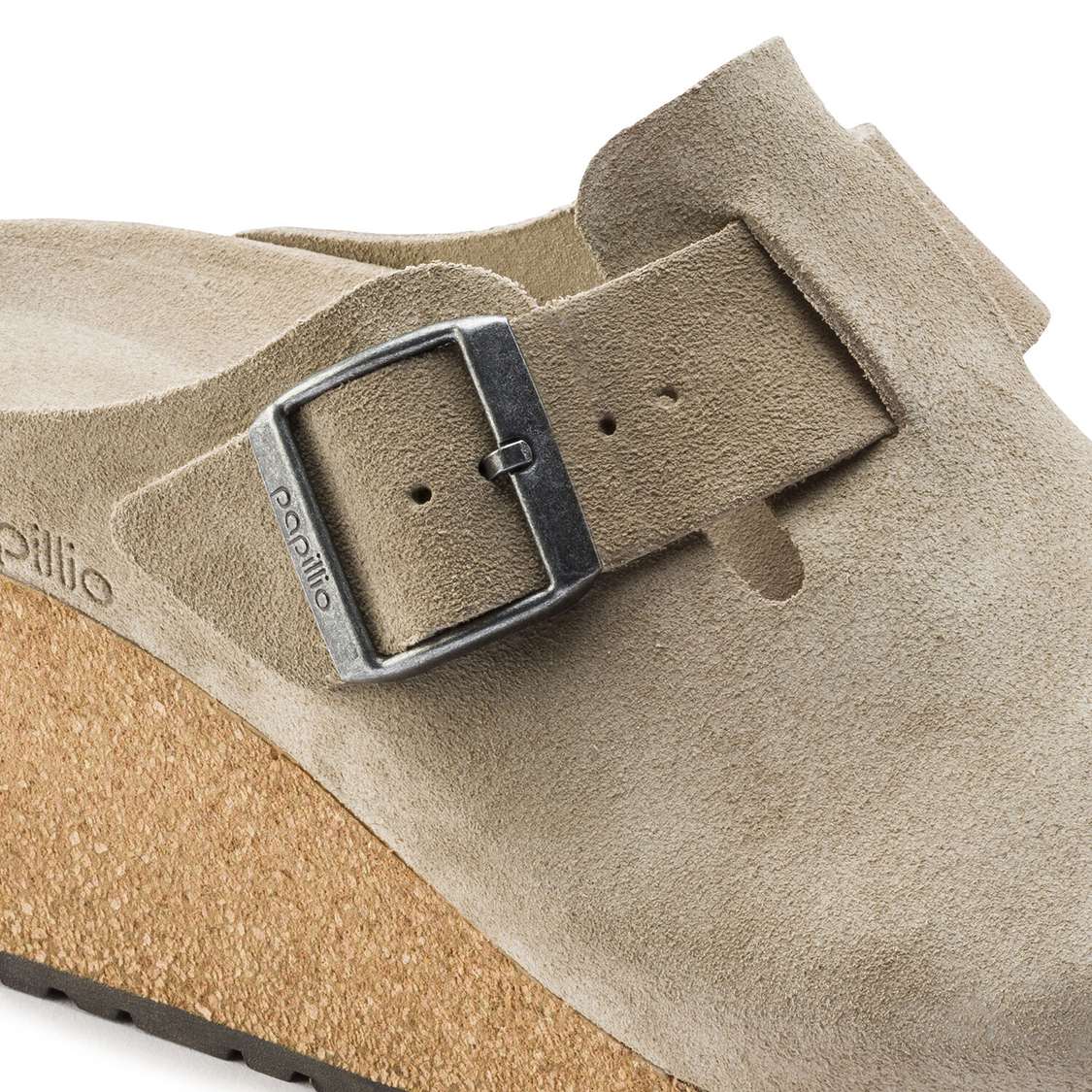 Birkenstock Fanny Suede Leather Wedges Sandals Brown | PfnsQC4LPju