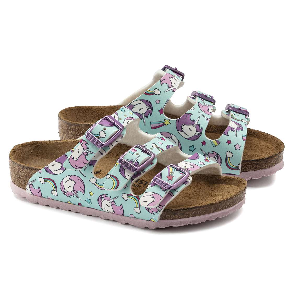 Birkenstock Florida Birko-Flor Girls Sandals Brown | cEIotUC2fey