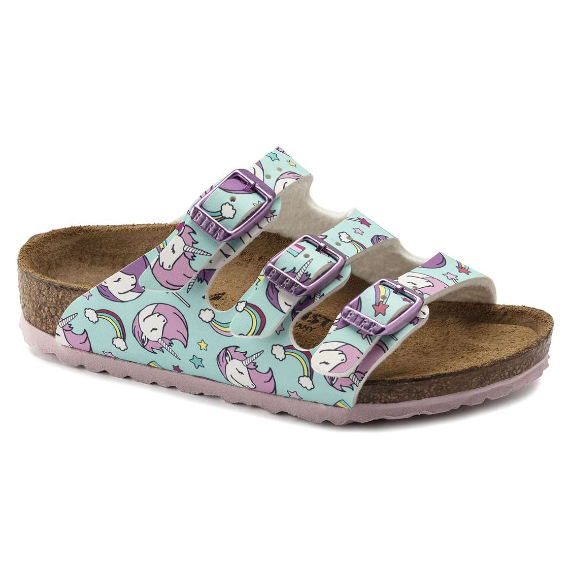 Birkenstock Florida Birko-Flor Girls Sandals Brown | cEIotUC2fey