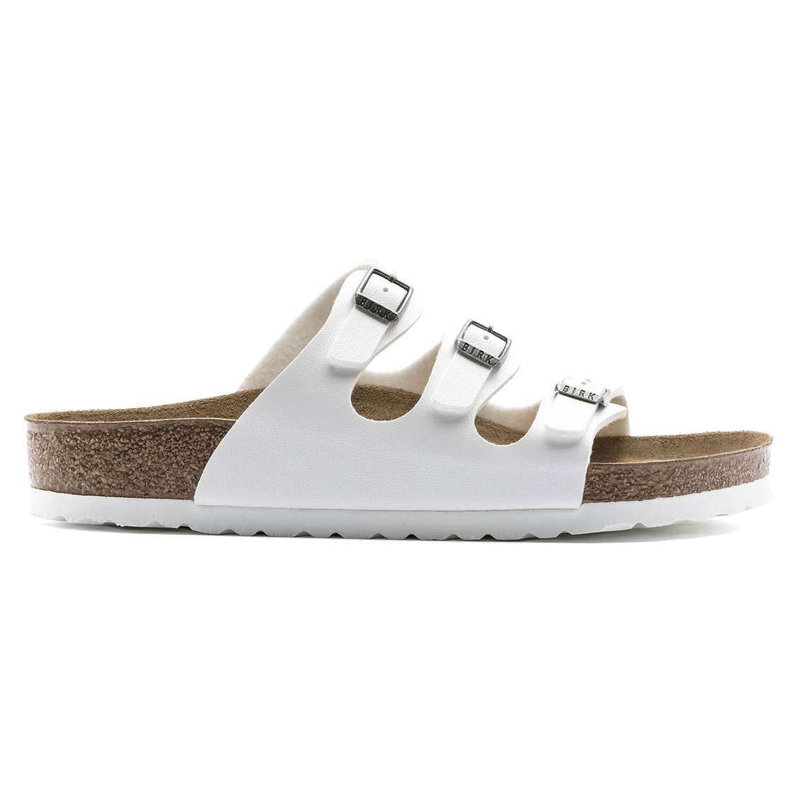 Birkenstock Florida Birko-Flor Multi Strap Sandals White | ivfh17S7YHX