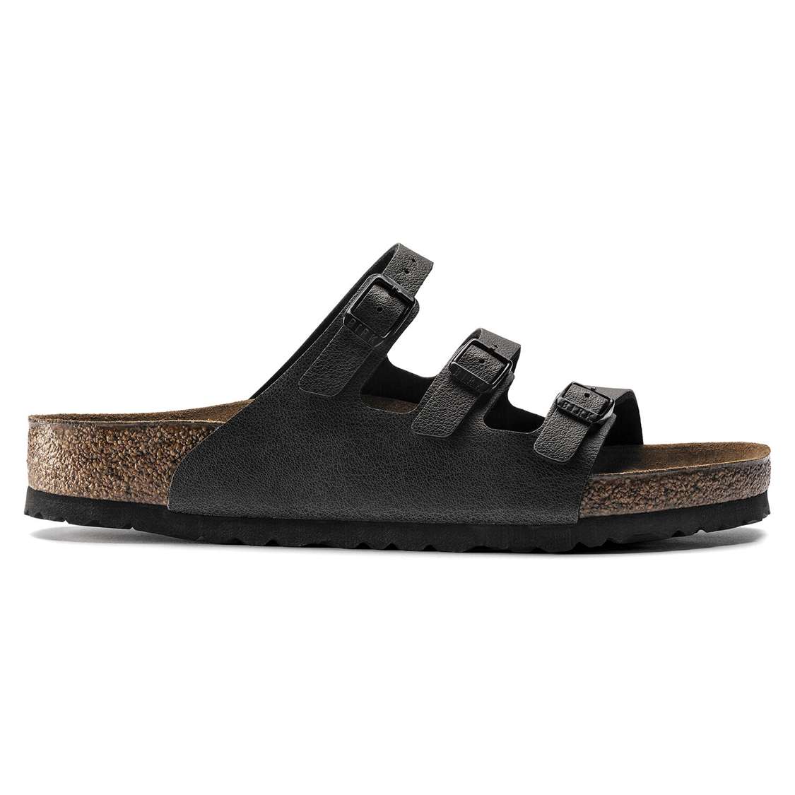 Birkenstock Florida Fresh Birko-Flor Multi Strap Sandals Dark Grey | PTatCioIjZO