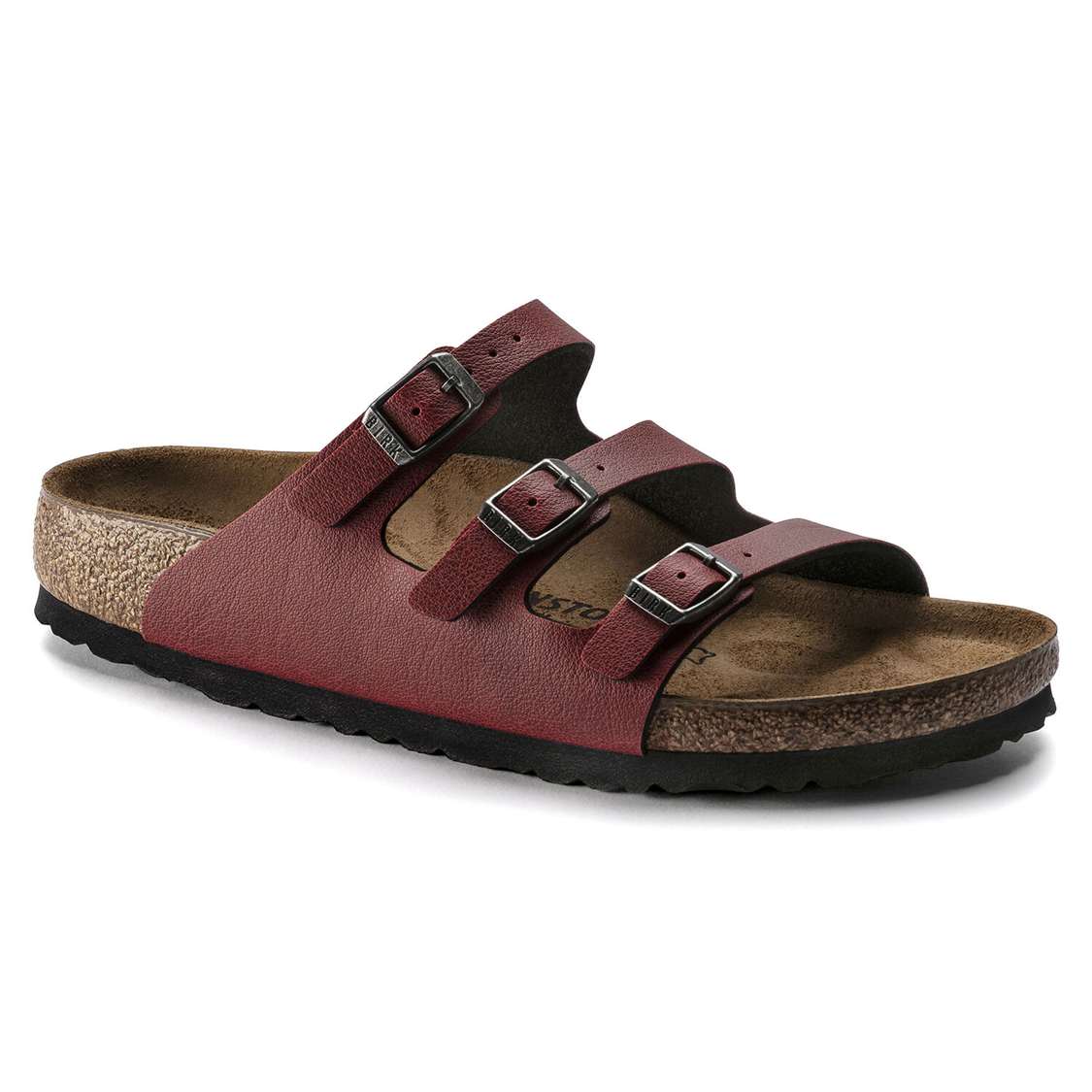 Birkenstock Florida Fresh Birko-Flor Multi Strap Sandals Burgundy | lLJQFndZMyi