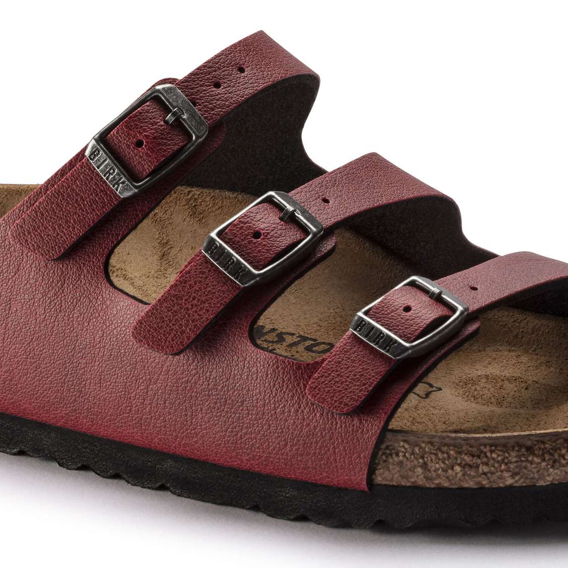 Birkenstock Florida Fresh Birko-Flor Multi Strap Sandals Burgundy | lLJQFndZMyi