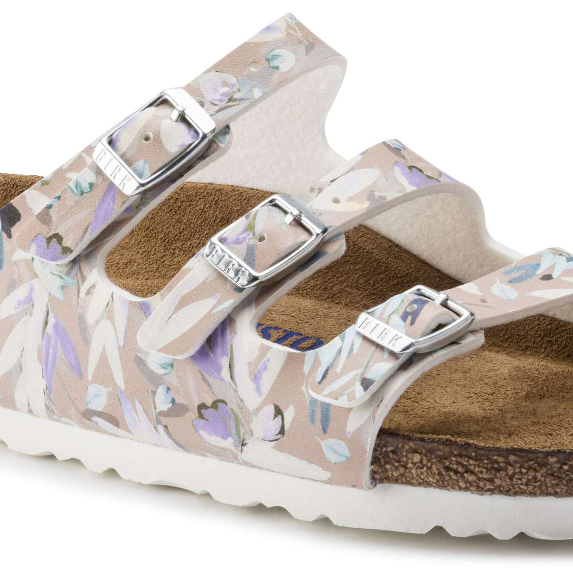 Birkenstock Florida Fresh Soft Footbed Birko-Flor Multi Strap Sandals Rose | qB7utspv67f