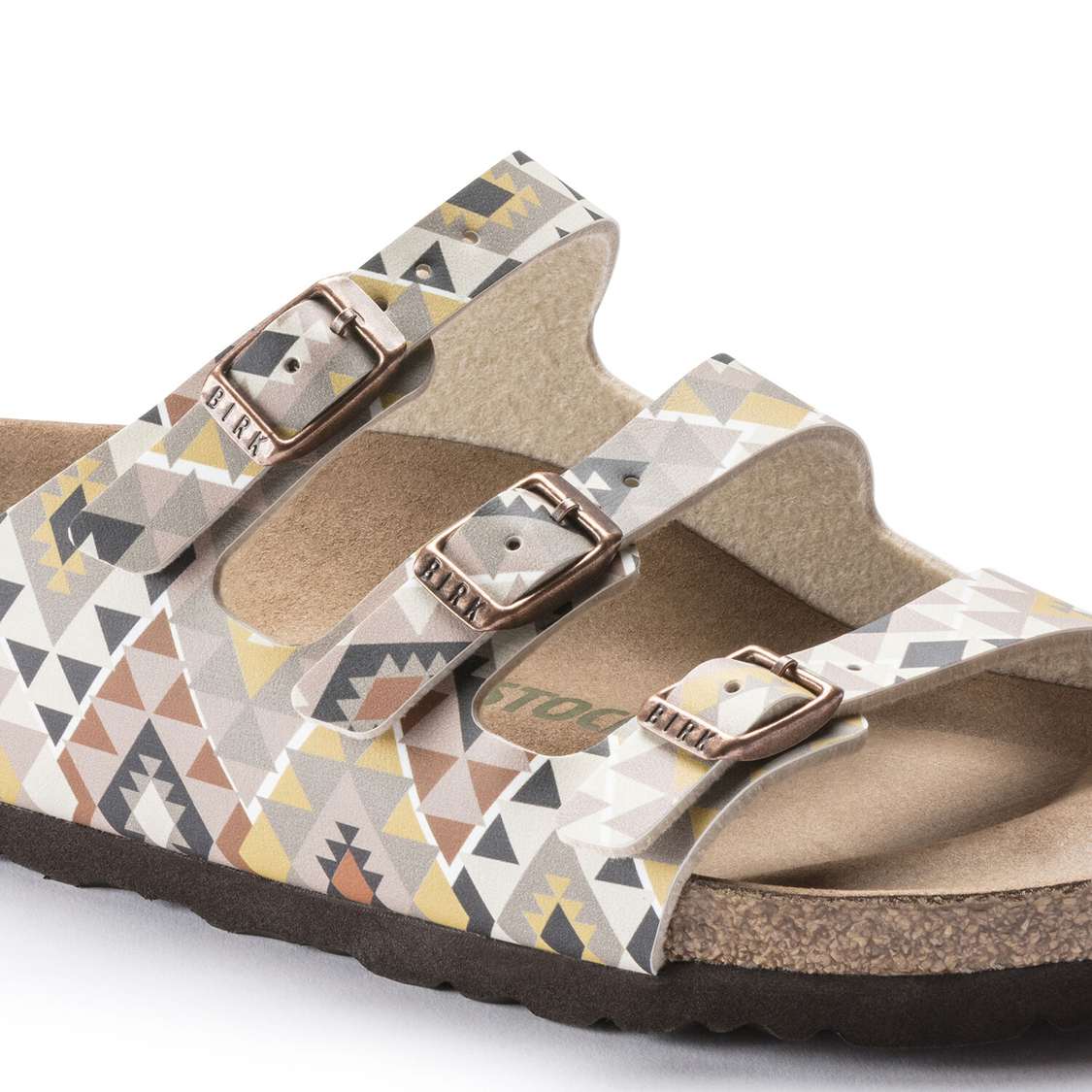 Birkenstock Florida Fresh Vegan Birko-Flor Multi Strap Sandals Brown | ZlmPqZttx2k