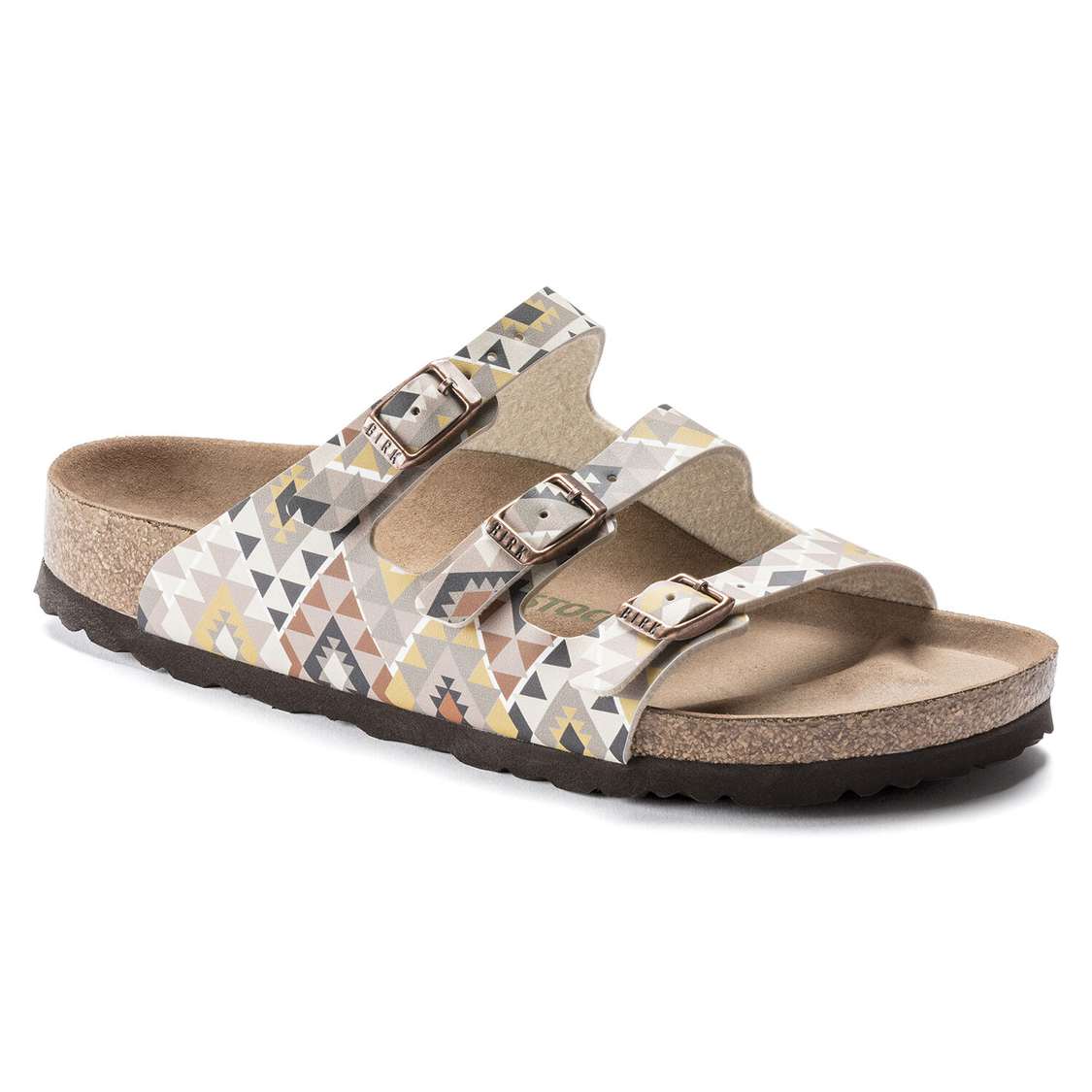 Birkenstock Florida Fresh Vegan Birko-Flor Multi Strap Sandals Brown | ZlmPqZttx2k