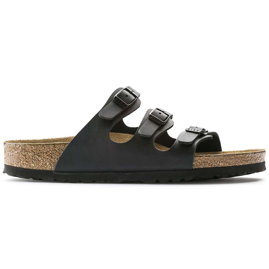 Birkenstock Florida Soft Footbed Birko-Flor Multi Strap Sandals Black | jnEzwogO3oL