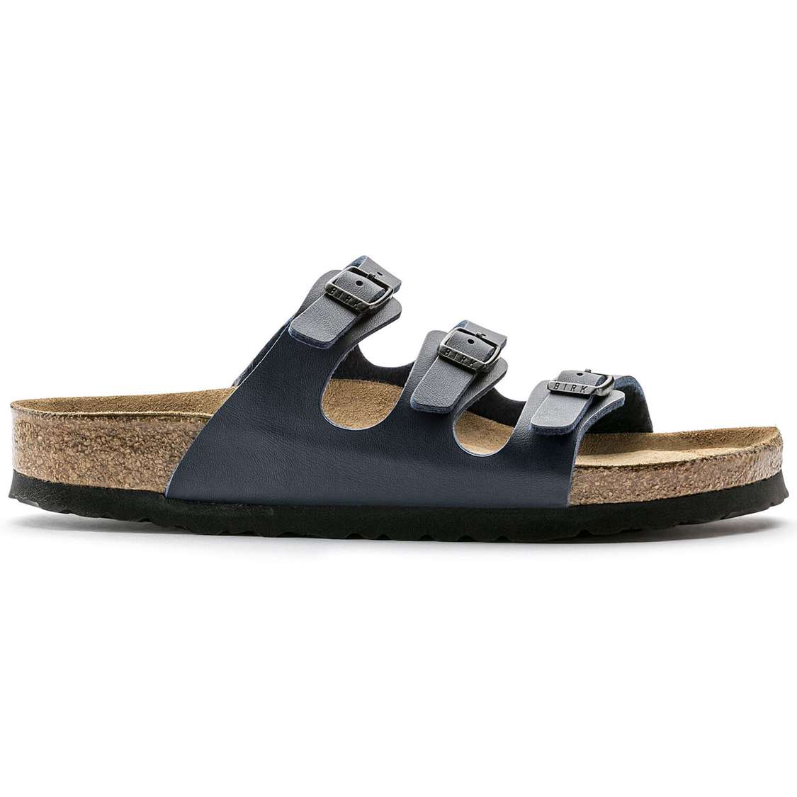 Birkenstock Florida Soft Footbed Birko-Flor Multi Strap Sandals Blue | rIzjLxGSmbi