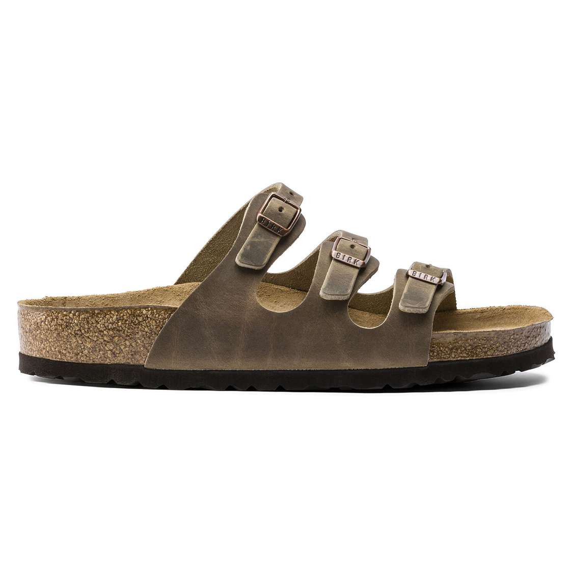 Birkenstock Florida Soft Footbed Oiled Leather Multi Strap Sandals Brown | WTnZmquLp79