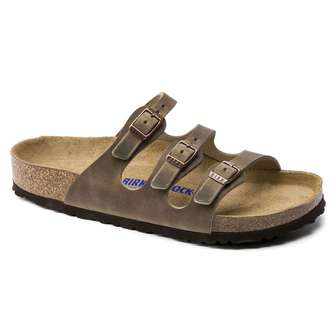 Birkenstock Florida Soft Footbed Oiled Leather Multi Strap Sandals Brown | WTnZmquLp79